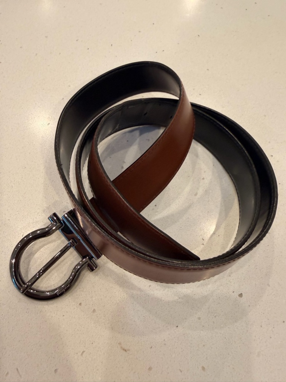Salvatore Ferragamo 38 inches Black/Brown